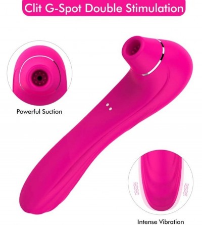 Vibrators Clitoral Sucker G Spot Vibrator with 10 Sucking Intensities 10 Strong Vibration Modes- 2 in 1 Waterproof Rechargeab...