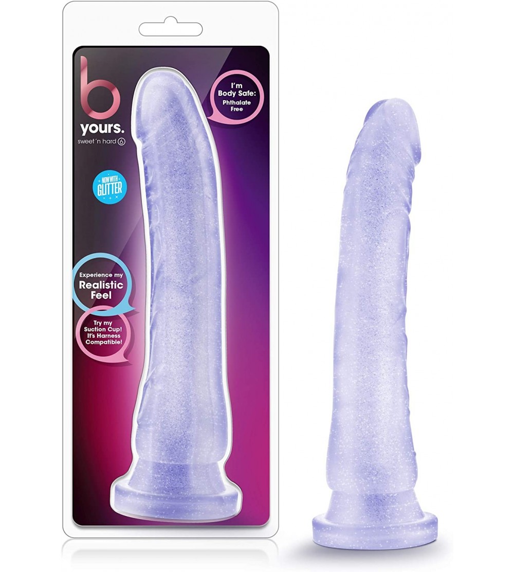 Anal Sex Toys 8.5" Realistic Vaginal and Anal Translucent Long Dildo - G Spot Stimulating Curved Dong - Suction Cup Harness C...