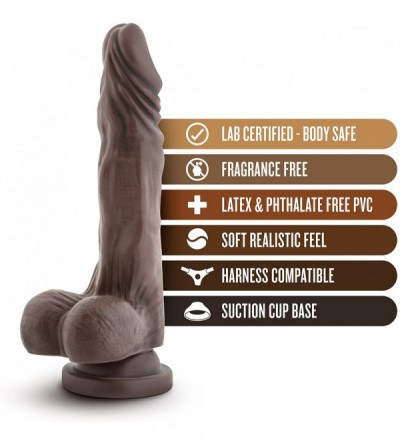 Anal Sex Toys 8.5" Realistic Long Dildo - Cock and Balls Dong - Suction Cup Harness Compatible - Sex Toy for Women - Sex Toy ...