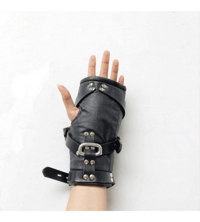 Restraints Leather Hand Foot Hanging Extremely Bondage Set with Stainless Steel Ring- Restraint System with Wrist Restraints/...