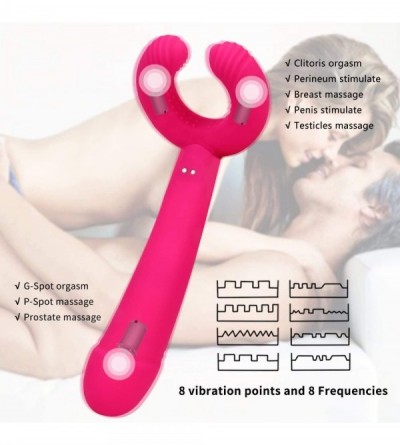 Vibrators Intense Couple Vibrator- G-spot clit Vibrator- Triple Vibrator Suitable for him and her- Couple's Rabbit Vibrator G...