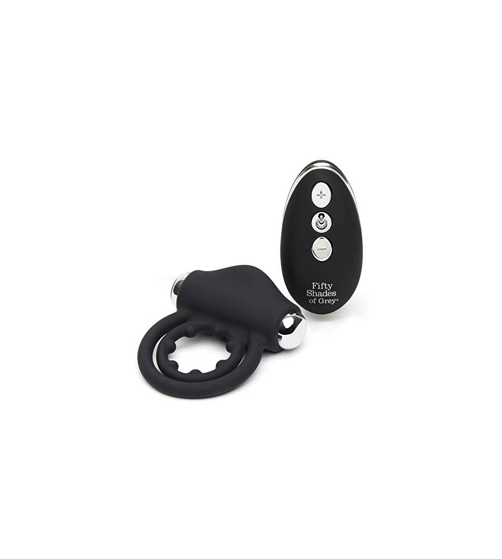 Penis Rings Relentless Vibrations Waterproof Love Ring with Remote - CF18AINM4OQ $26.99