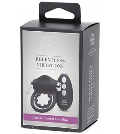 Penis Rings Relentless Vibrations Waterproof Love Ring with Remote - CF18AINM4OQ $26.99