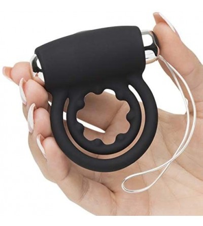 Penis Rings Relentless Vibrations Waterproof Love Ring with Remote - CF18AINM4OQ $26.99